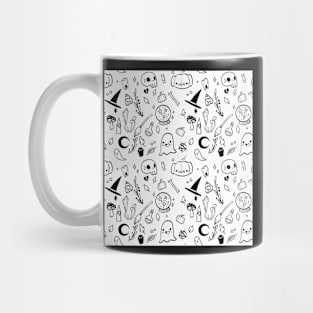 halloween stuff white bg Mug